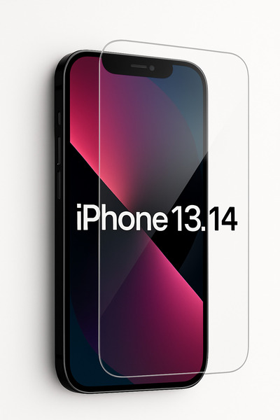 Tech&bello accessories واقي شاشة زجاجي غير قابل للكسر لهاتف iPhone 13 - 14، م...