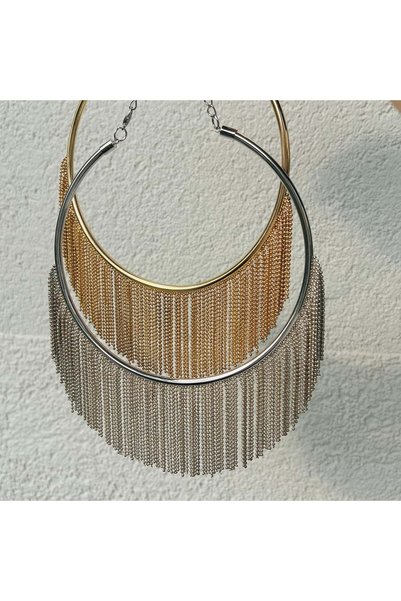 ACAR TAKI Brand Model Dori̇ka Hanging Choker Necklace 35+7Cm-Rose Color Acr7647