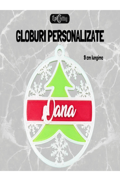 Epic Crafting Personalized Christmas globe with name, Ideal holiday gift