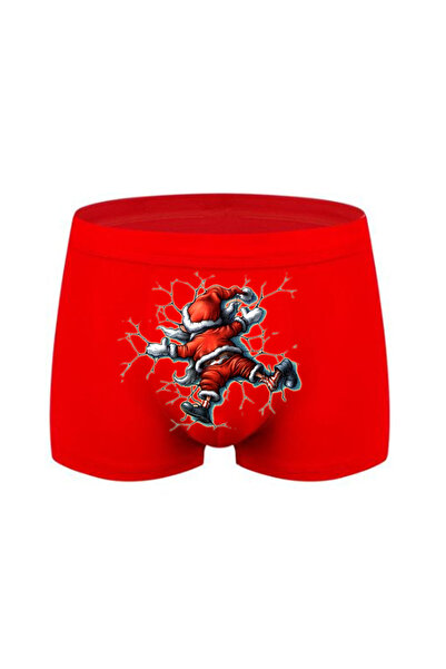 HediyeMania Moș Crăciun lipitor cu imprimeu Cadou de Anul Nou Spirited Red Bo...