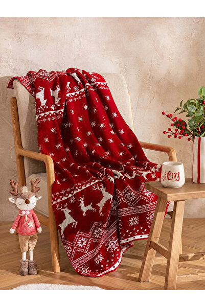LC Waikiki Lcw Home Mixed Christmas Themed Tv Blanket 100X150 cm