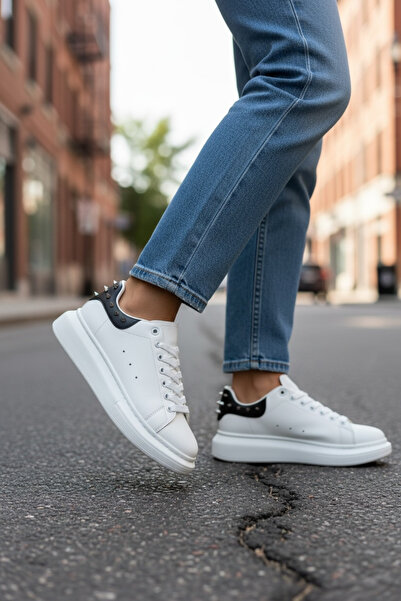 dehaine Women's eco-leather sneakers with mQ prints