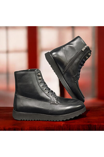 VİVA SHOES 100% Genuine Leather Eva Sole Men's Half Boots