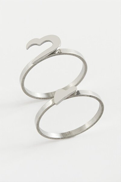 cleovibe Heart Double Ring
