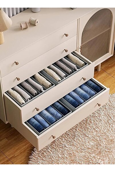 BEAUTY THE WORLD Modern Multi-Compartment Cabinet Organizer Set of 4