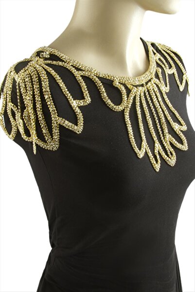 cleovibe Flower Shoulder Necklace with Zircon Stones, Stylish Design