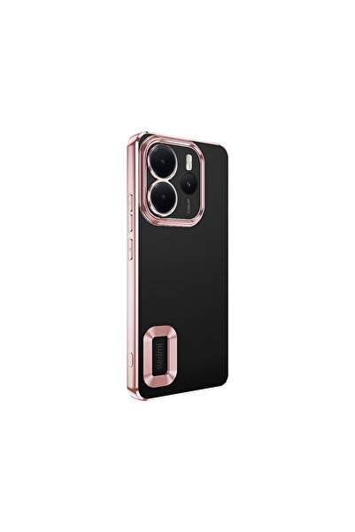 ZM STORE Xiaomi Redmi Note 14 4g Compatible Case Camera Protection Logo Displaying Omega Transparent Cover