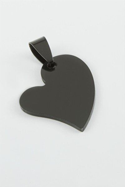 cleovibe Heart Name Engravable Steel Pendant 2.8 cm Zircon Stone Necklace Sty...