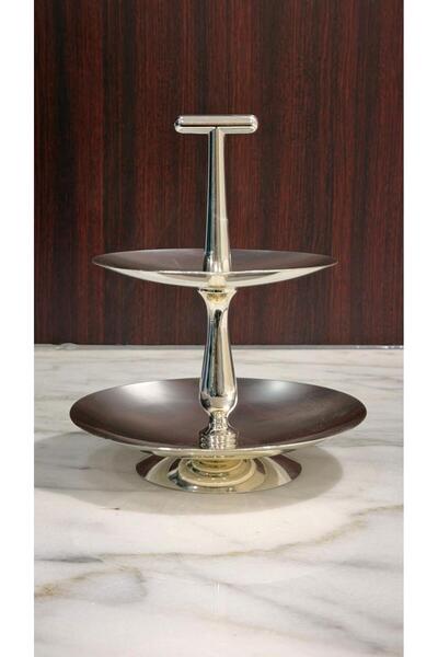 ALMASA شيال مكسرات مدور 2دور ارتفاع ٢٠سم مقاس الصحن الكبير ١٦سم الصحن الصغير ١٣سم