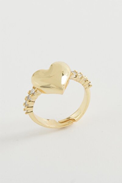 cleovibe Heart Stone Metal Ring