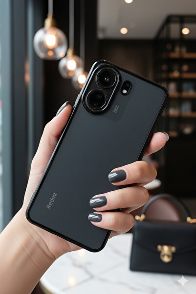 TechTrove Poco C65 Uyumlu 3D Kamera Korumalı Şeffaf Tasarım Bumper Kılıf