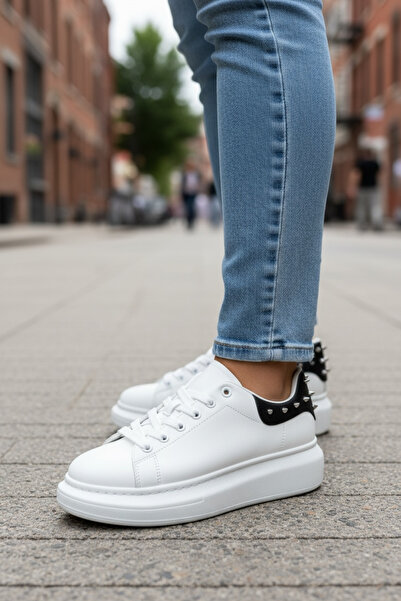 dehaine Women's eco-leather sneakers with mQ prints