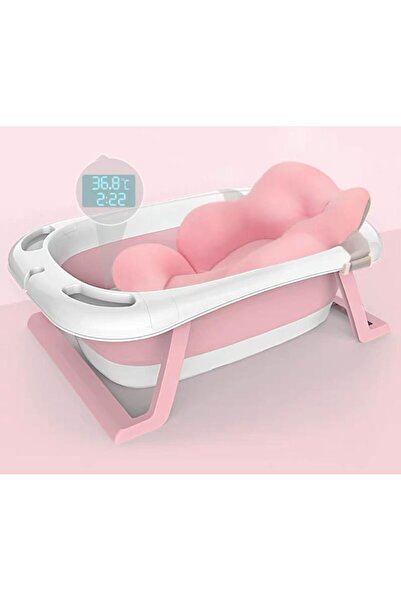 OEM Cădiță pliabilă pentru bebeluși cu pernă antiderapantă și indicator de te...