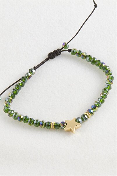 cleovibe Star Crystal Macrame Rope Bracelet