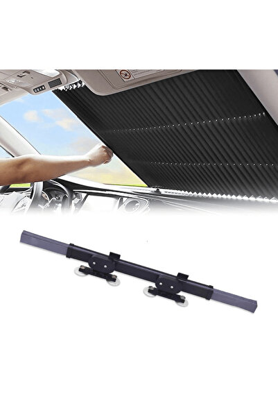 OferteTop Parasolar Auto Retractabil, Compatibil Universal, Blochează Căldura...
