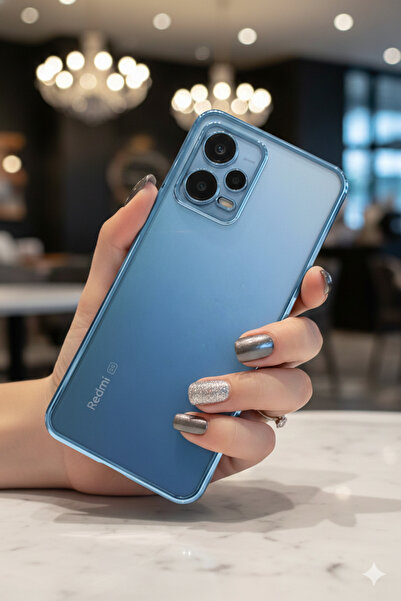 TechTrove Xiaomi Redmi Note 12 Pro 5G Uyumlu 3D Kamera Korumalı Şeffaf Tasarı...