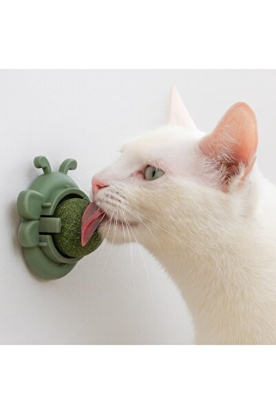 OEM Wall Toy for Cats, Butterfly Model, Catnip, Green, Adhesive Mount