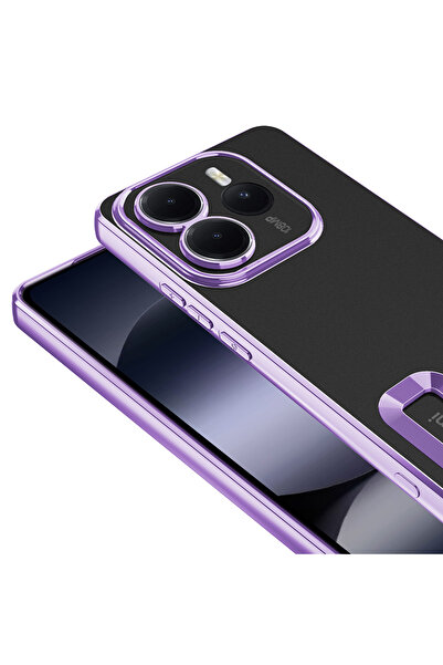 ZM STORE Xiaomi Redmi Note 14 5g Compatible Case Camera Protection Logo Displaying Omega Transparent Cover