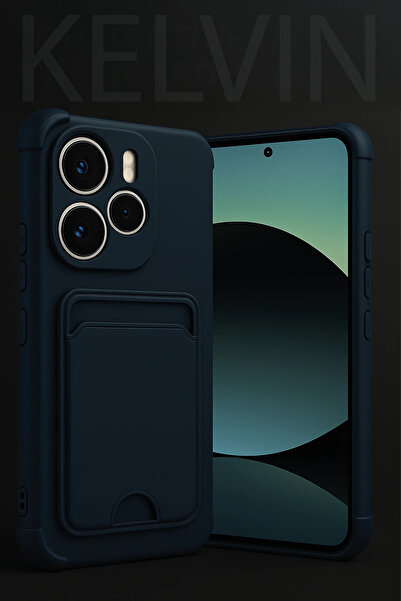 NewFace Sptrns Xiaomi Redmi Note 14 4g Kelvin Silicone with Business Card (202257) - Black