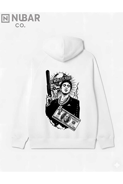GraffTee Scarface Designed Unisex Sweatshirt (Hoodie) |   100% Cotton Relaxed...