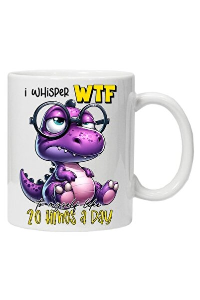 CRD PRINT Personalized mug "I whisper wtf", CRD PRINT, 330ml, white
