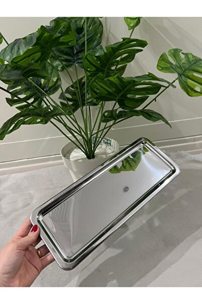 The fabrication Luxury Stainless Steel Baton Serving Tray, Tea, Coffee, Cater...