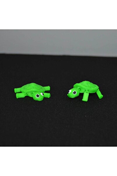 tridori 3D Hareketli Eklemli Yeşil Tosbağa Kaplumbağa Küçük Dekoratif Figür v...