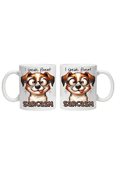 CRD PRINT Personalized mug "i speak fluent sarcasm", CRD PRINT, 330ml, white