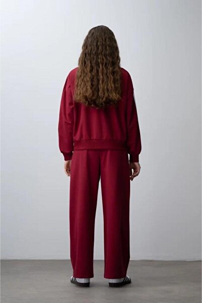 LOCO LOCO 7467 Embroidered Striped Girl's Suit