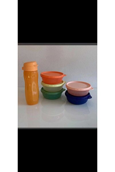Tupperware Şeker 300 ml Refrigerator Storage Container Set of 5 5 Colors New and Eco Bottle Water Bottle and Flask 500 ml