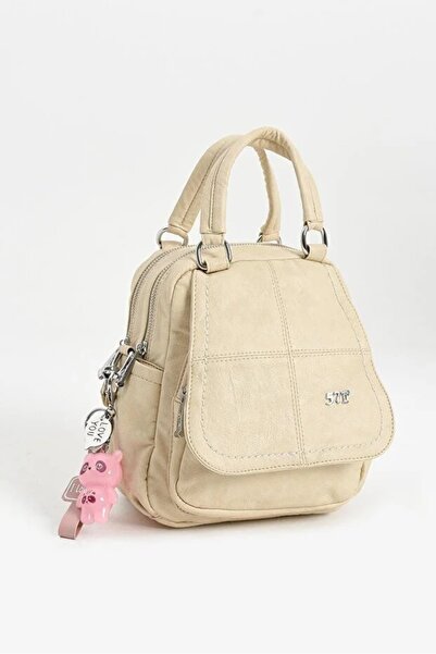 H&D COLLECTİON Τσάντα πλάτης και ώμου από μαλακό συνθετικό δέρμα με 571 γοητευτικά δώρα, πολλαπλές θήκες