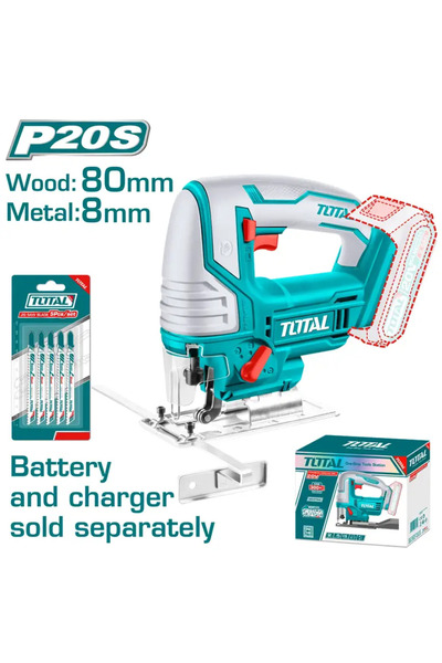 TOTAL منشار كهربائي لاسلكي ٢٠ فولت (يباع بدون بطارية وشاحن) - TJSLI ٨٥٠١