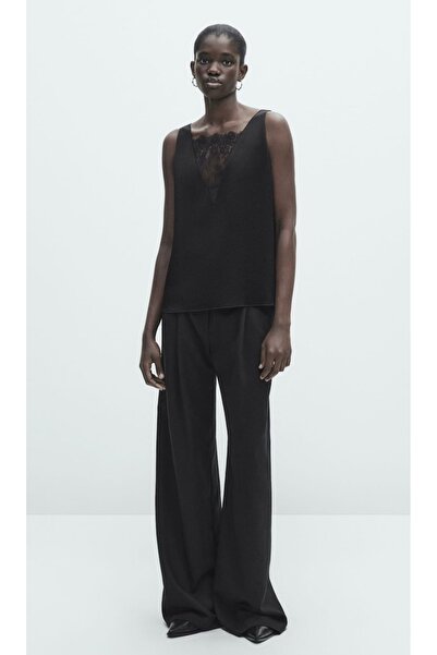 Massimo Dutti top cu dantelă