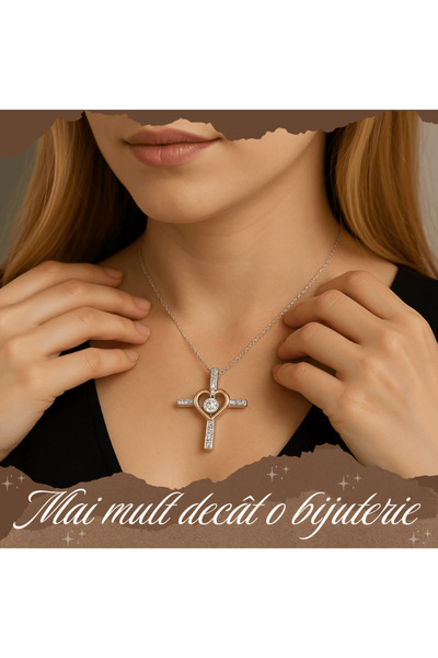 OferteTop Elegant Cross Necklace, Symbol of Love and Faith