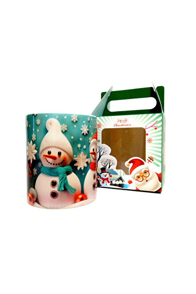 ZEEA COUTURE Ceramic mug with snowmen 2