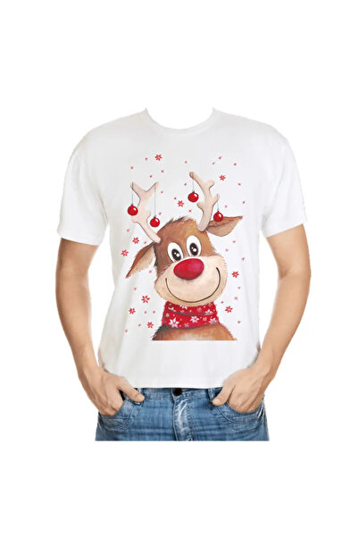 autostickere Cute Christmas Deer T-shirt