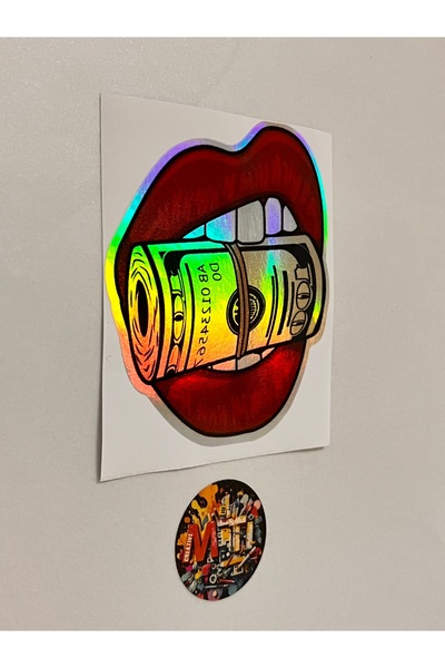 sticker For Biting Red Lip 10X9Cm Foil Sticker Car Motorcycle Helmet Laptop Windshield Sticker