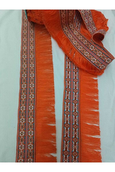 ULUPAMİR شريط زخرفي عرقي برتقالي اللون لحافة السجاد