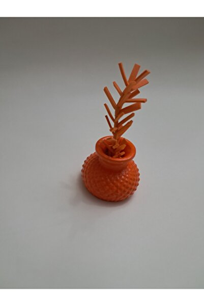 limitsizalisveris 1 قطعة من المزهرية الصغيرة ذات الزهور الاصطناعية البرتقالية