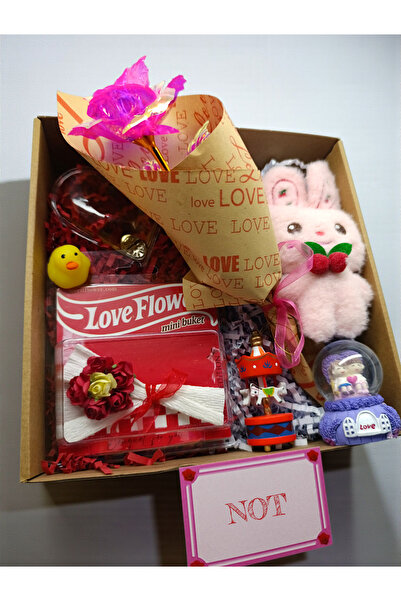 İNCİ sepette Pembe kutu serisi hediye kutusu karışık Sevgiliye hediye seti