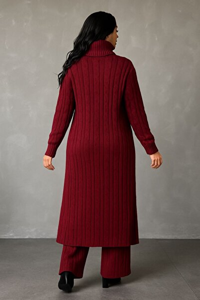 MAY MARA Women's Hair Knitting Detail Long Tunic 2 Pack Pants Suit