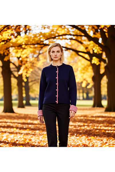 BENERLY سترة نسائية ذات قصة عادية وياقة دائرية بقطع قماش مخيطة معاً بأكمام طو...