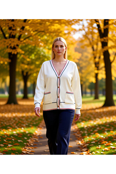 BENERLY Women's Striped V-Neck Knit Cardigan with Comfortable Fit and Stylish...