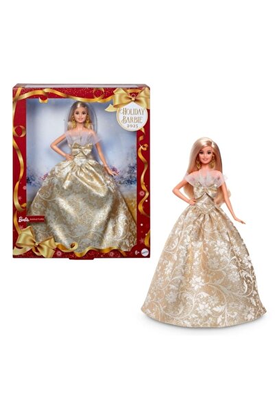 mattel Barbie Holiday 2025 Collector Doll with Dress, Stand and Certificate