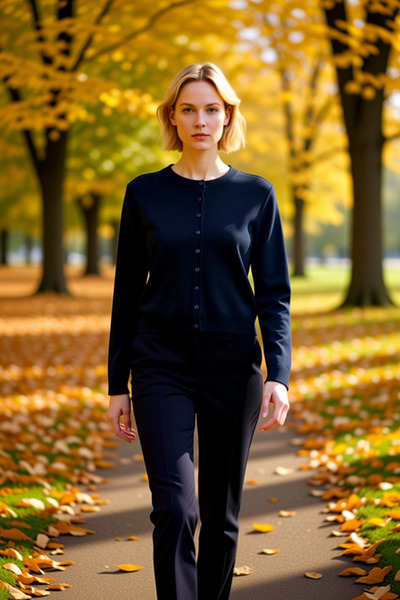 BENERLY Συλλογή γυναικείων ενδυμάτων με λεπτομέρεια κουμπιών, μακρυμάνικη πλε...