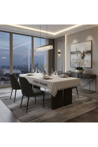 Ceki Home Helena 26 Piece Tablecloth Set – Serves 12 |   160X220 cm