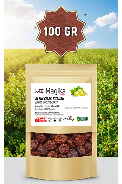 Magika Design 100 GR Doğal Kurutma Altın Çilek, Yerli Taze Hasat Üretim, Koruyucu İçermez