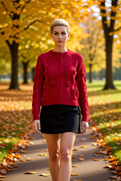 BENERLY Stylish Women's Regular Fit Knitwear Cardigan Sportswear with Elegant...