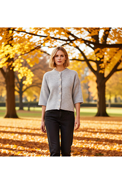 BENERLY Women's Loose Fit Soft Textured Short Sleeve Knit Cardigan Daily Must...