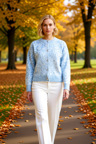 BENERLY Düğme Detaylı Yumuşak Dokulu Desenli Triko Hırka Kadın Giyim Kombinle...